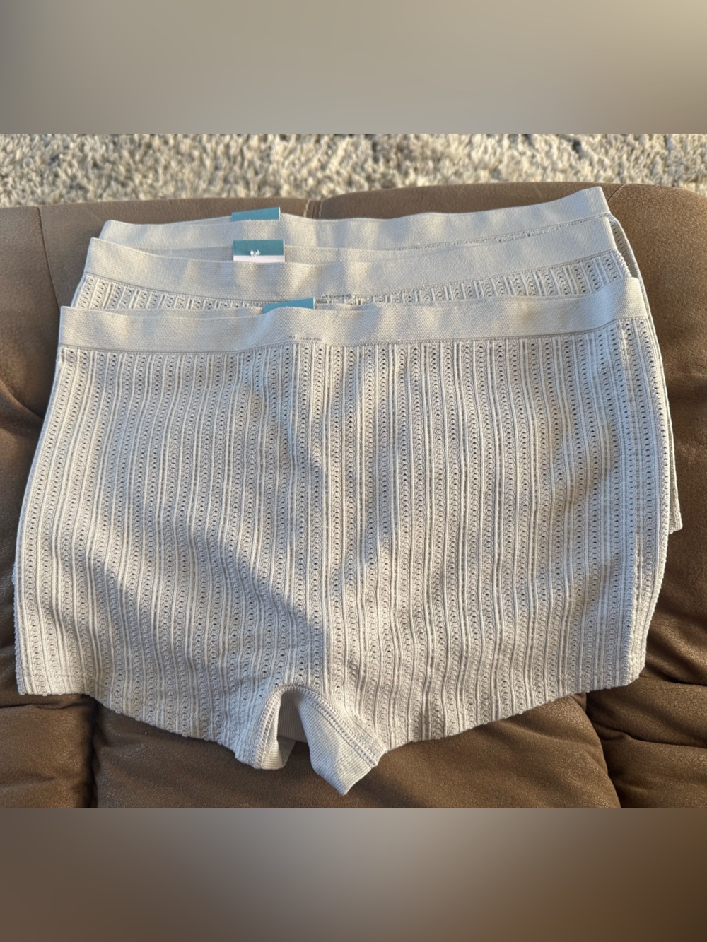 3 pairs Auden Light Gray seamless Boyshorts